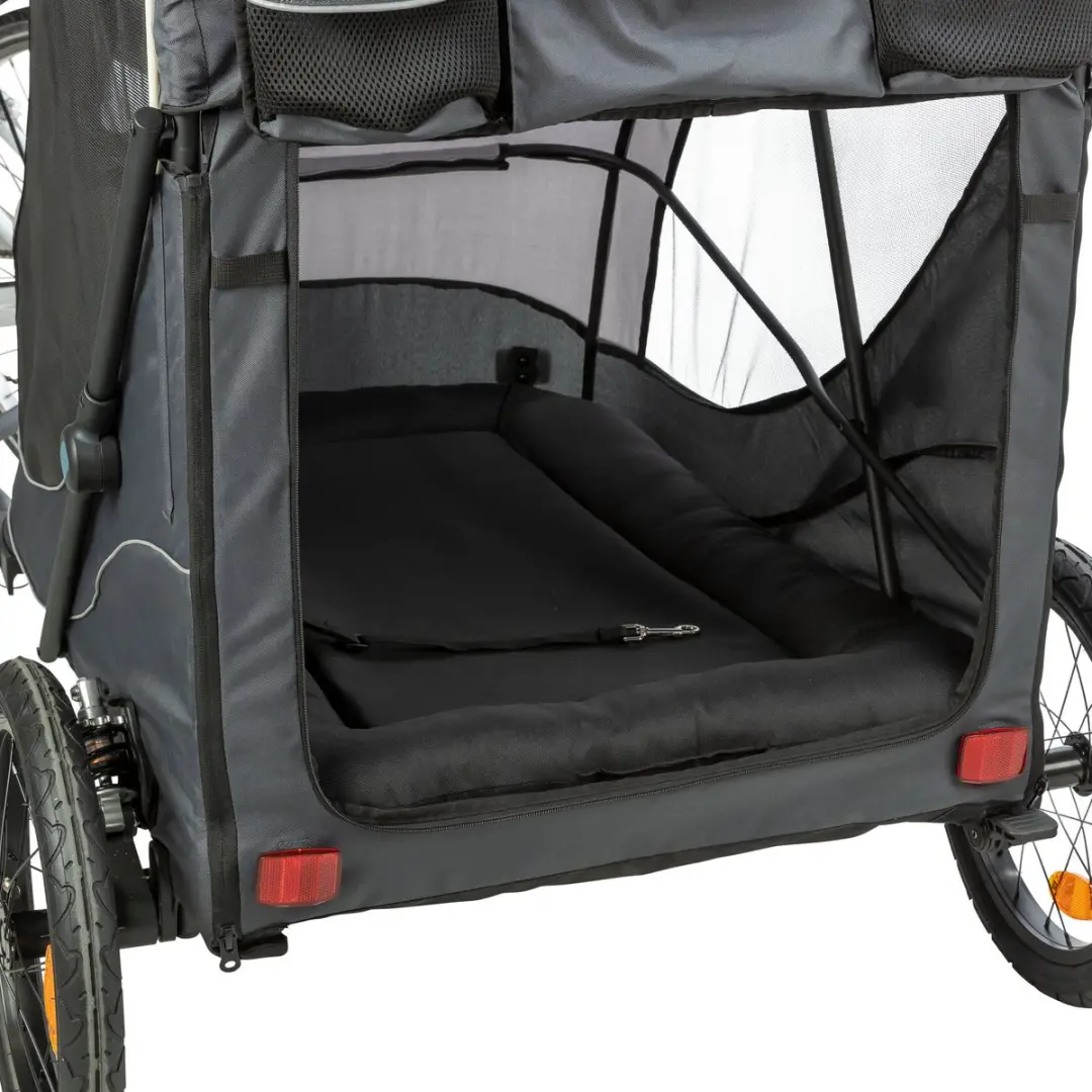 Trixie Opvouwbare Fietskar Grijs - XL