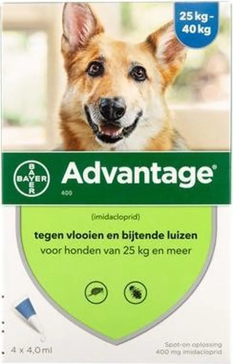 Advantage Hond Pipet 4 Stuks