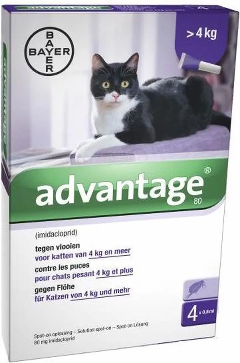 Advantage Kat Pipetten 4x0,8ml