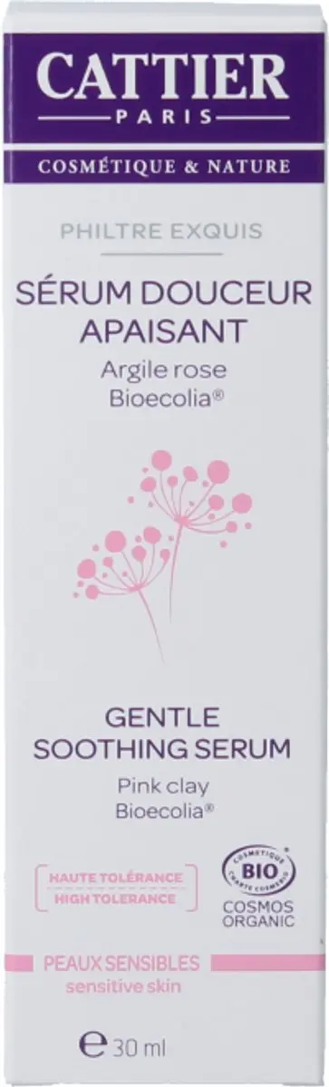 Cattier Kalmerend Serum Gevoelige Huid 30ml