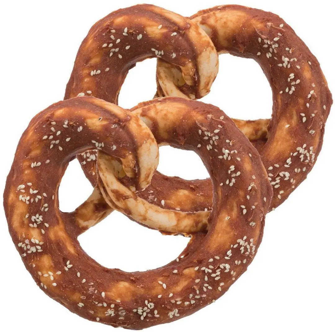 Trixie Denta Fun Pretzels Eend Kauwsnack - 10cm - Glutenvrij - afbeelding 4 van 4