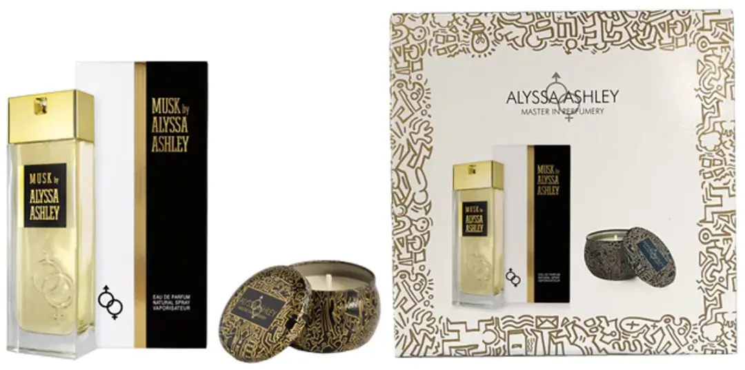 Alyssa Ashley Musk Eau de Parfum 50ml + Geurkaars Geschenkset