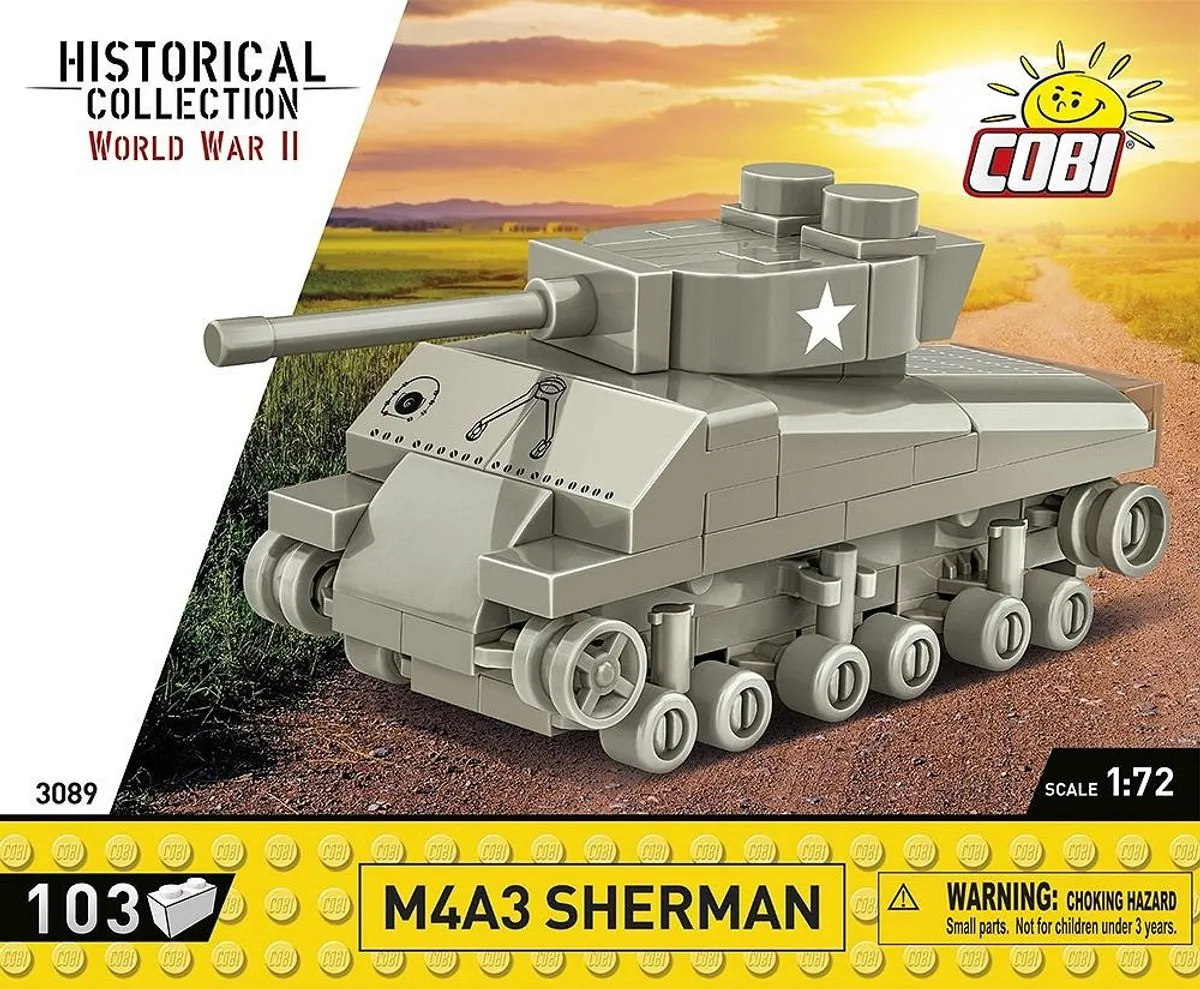 Cobi Sherman M4A3 - 103 Onderdelen - Meerkleurig