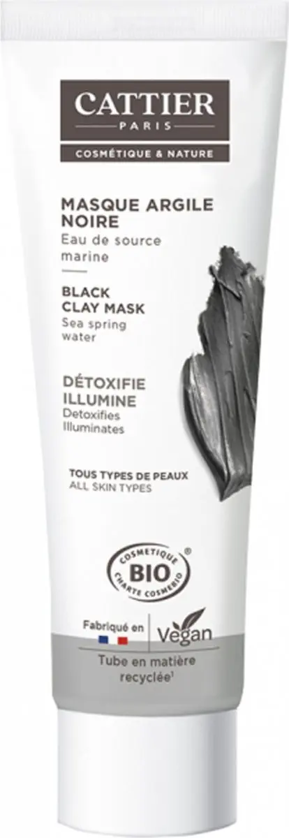 Cattier Biologisch Masker Zwarte Klei 100ml