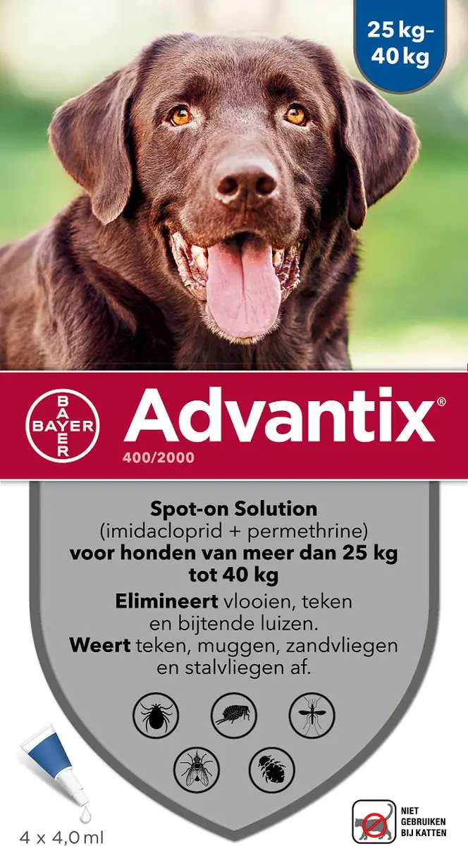 Advantix Spot-on Hondenpipetten 25-40kg