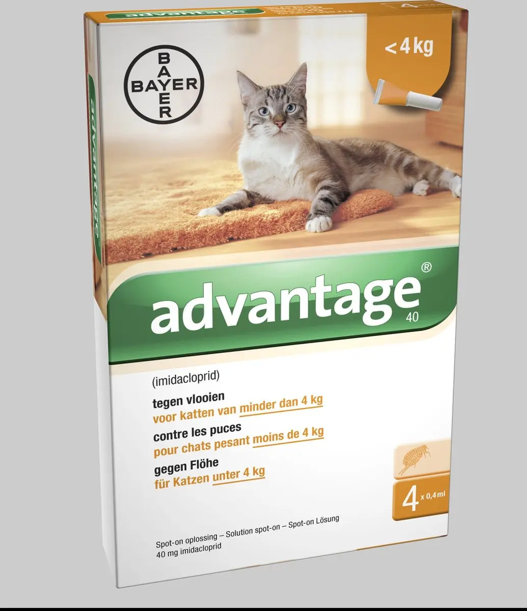Advantage Vlooiendruppels Kat tot 4 kg