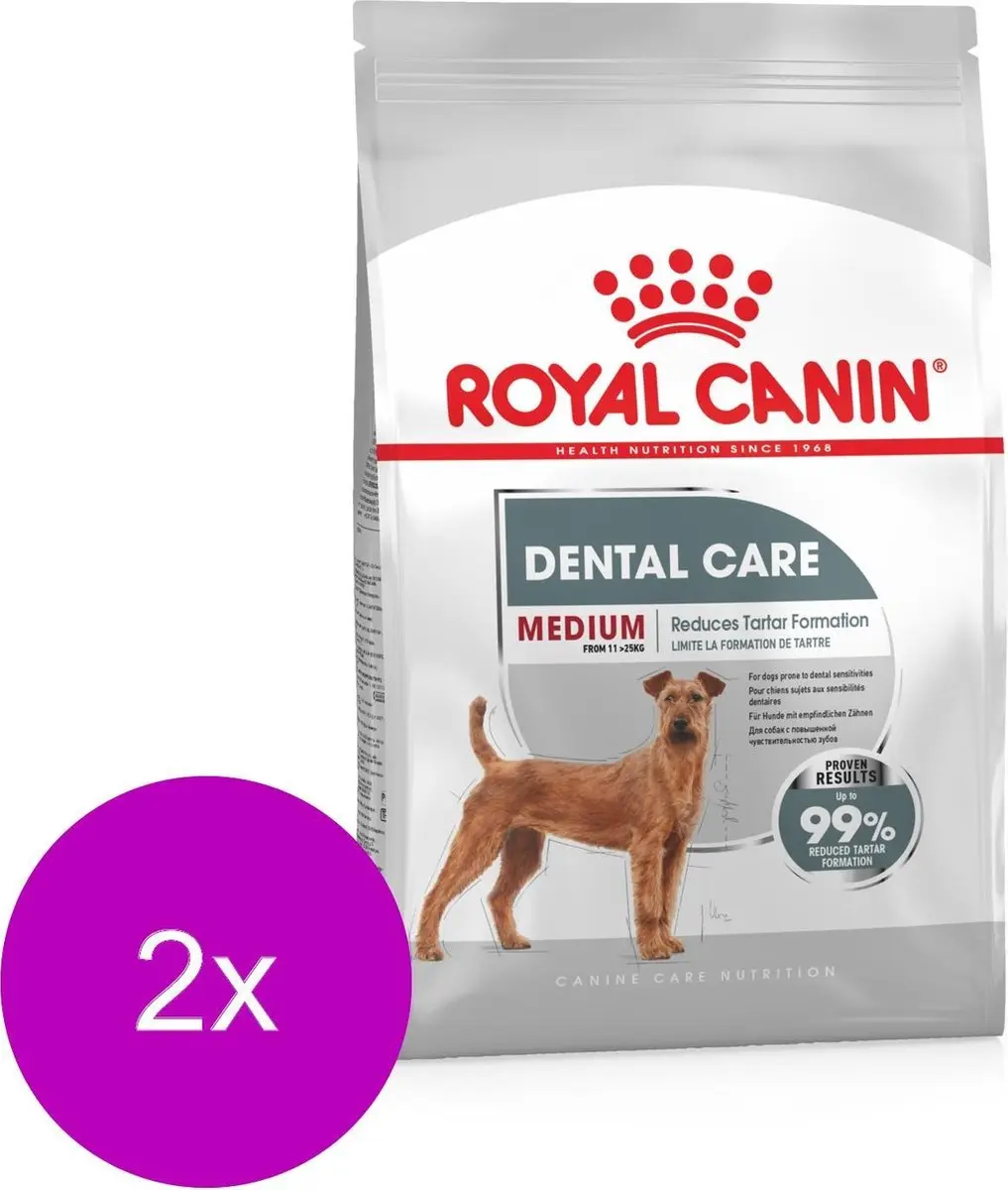 Royal Canin Dental Care Medium Hondenvoer - 2x3kg