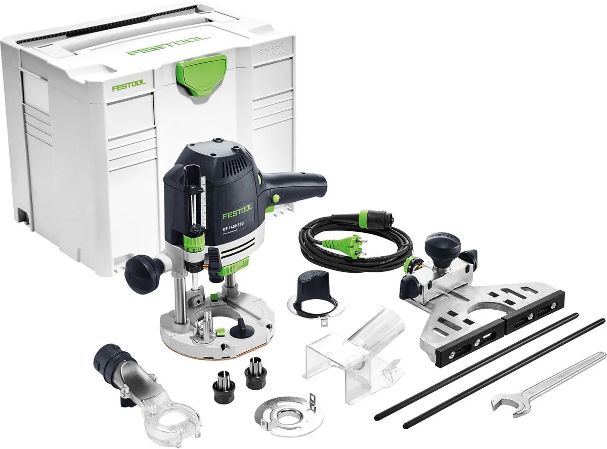 Festool OF 1400 EBQ-Plus Bovenfrees 576207 - Zwart/Groen