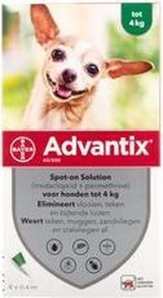 Advantix Hond Anti Vlooien & Teken 6 Pipetten - afbeelding 6 van 6