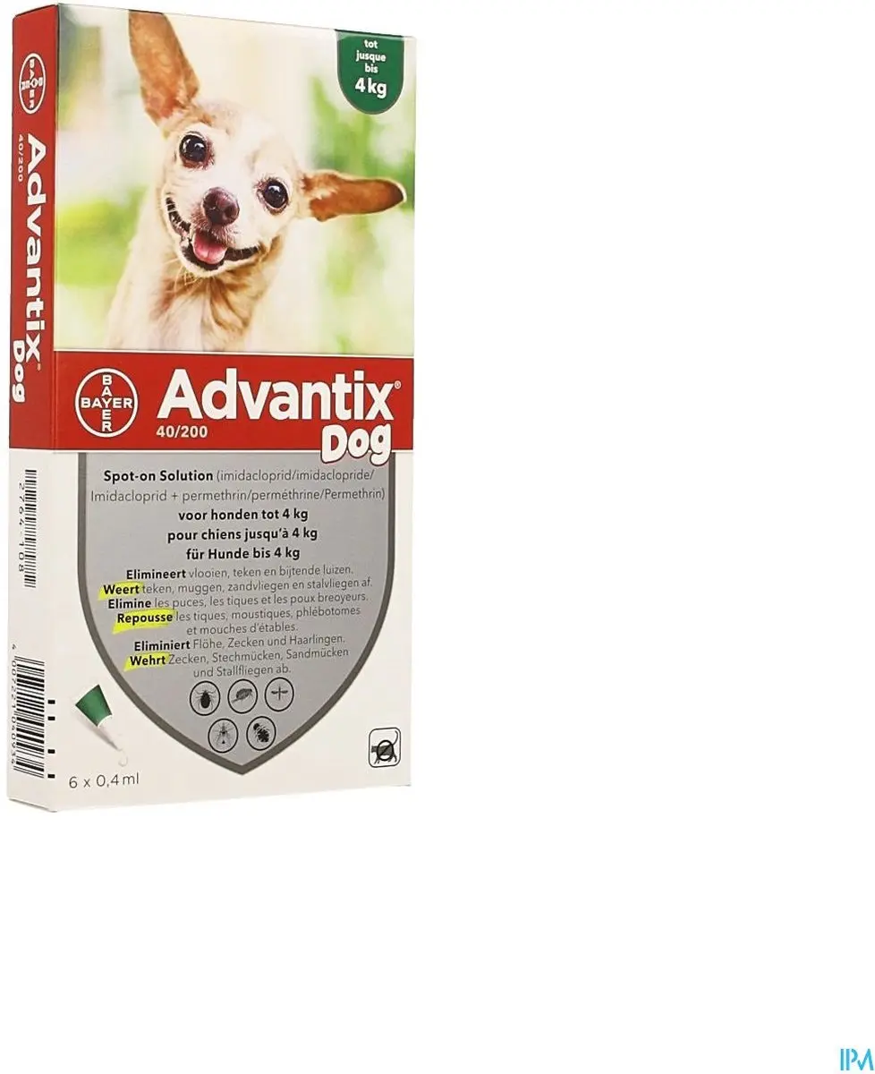 Advantix Hond Anti Vlooien & Teken 6 Pipetten
