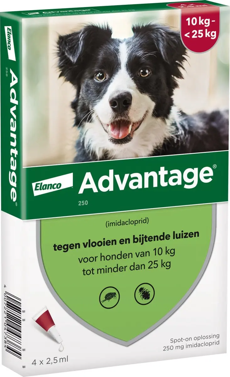 Advantage 250 Vlooiendruppels Hond 10-25 kg