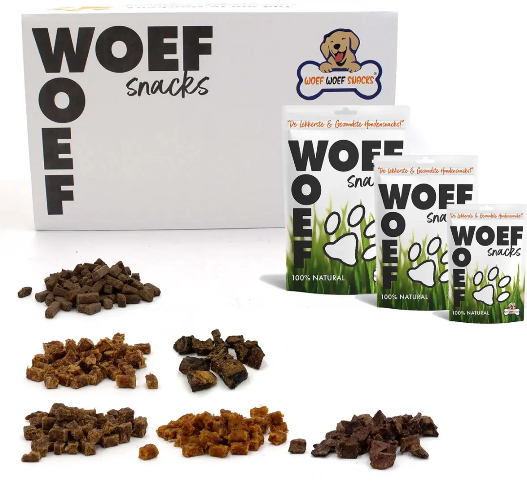 Woef Woef Snacks Trainers Snackbox 600g