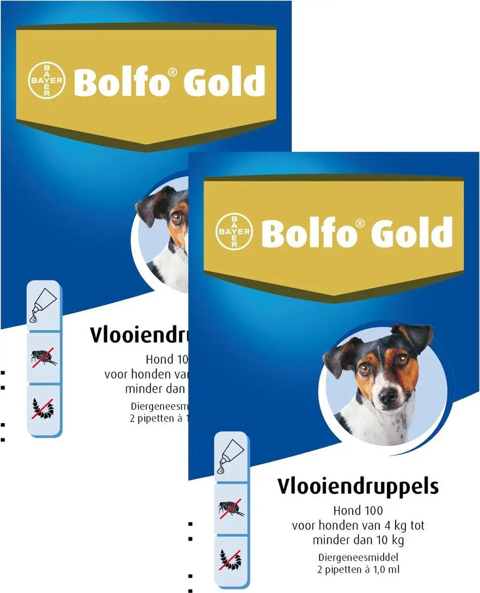 Bolfo Gold Hond 100 Anti-vlooienmiddel 2ml