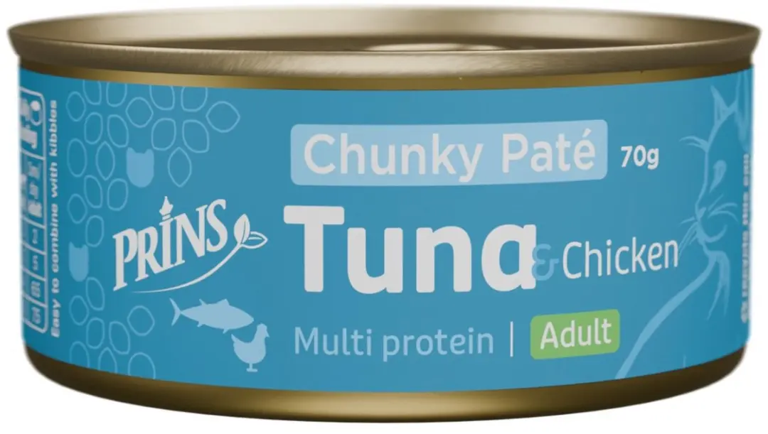 Prins Chunky Paté Kattenvoer Tonijn Kip 70g