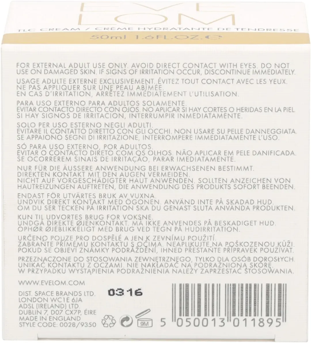 Eve Lom TLC Nachtcrème 50ml