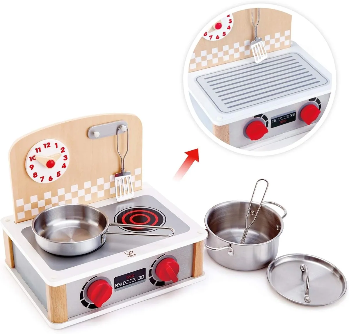 Hape 2-in-1 Keuken- & Grillset - Veelkleurig