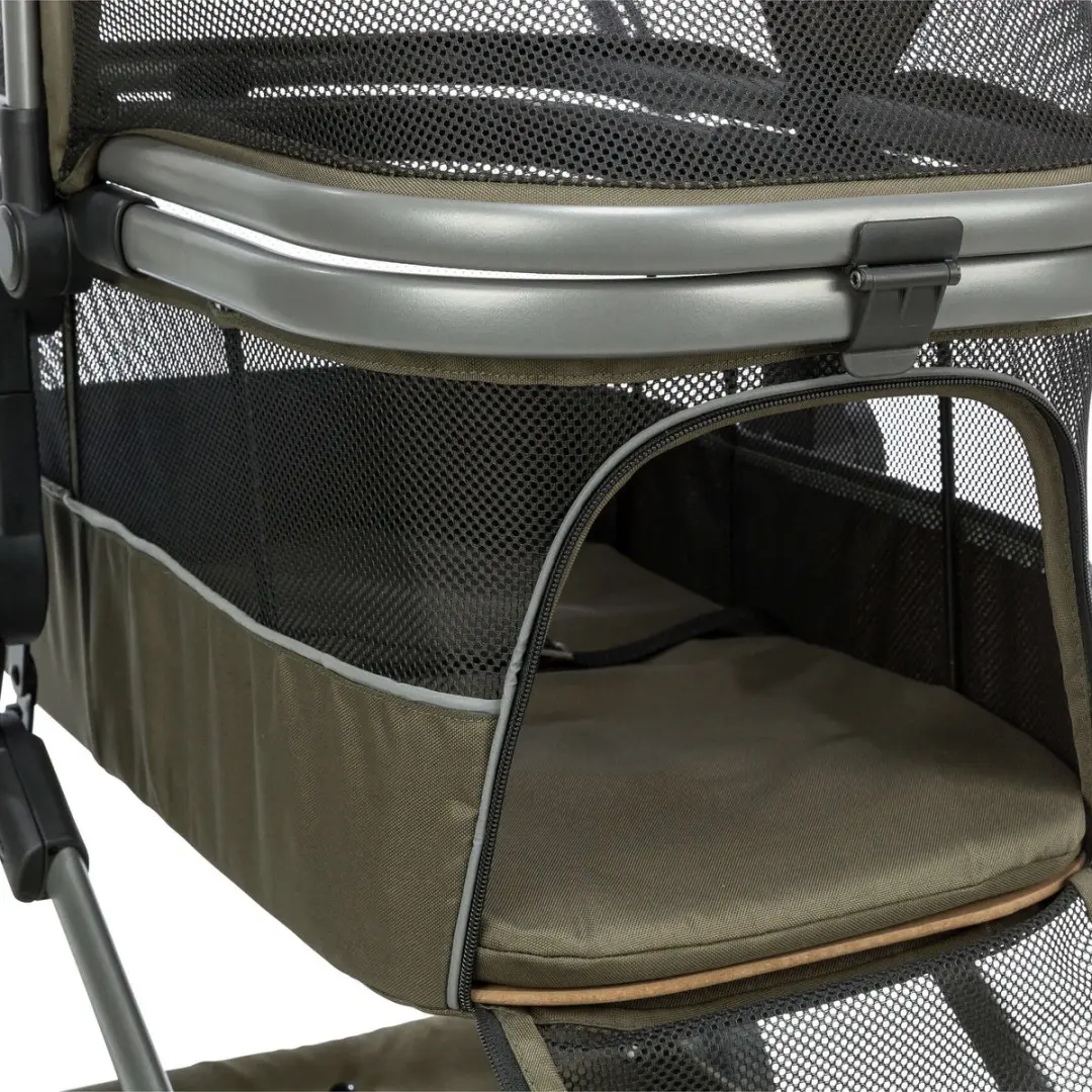 Trixie Hondenbuggy Olijfgroen - Maximaal 22 kg - afbeelding 4 van 6