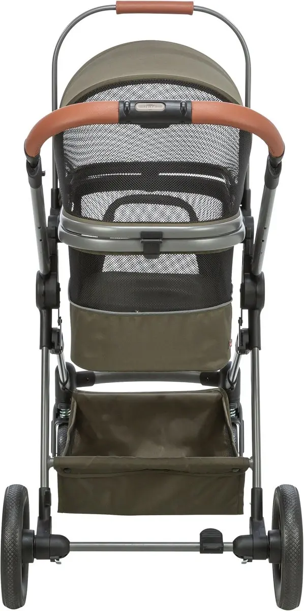 Trixie Hondenbuggy Olijfgroen - Maximaal 22 kg - afbeelding 2 van 6