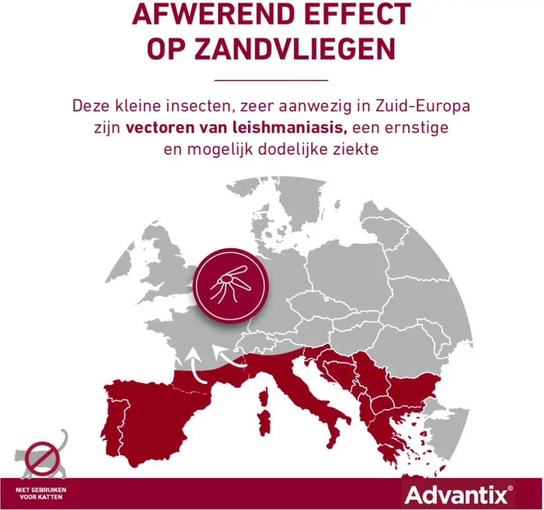 Advantix Spot-On 600 Anti Vlooien & Teken 6 Pipetten - 6 ml
