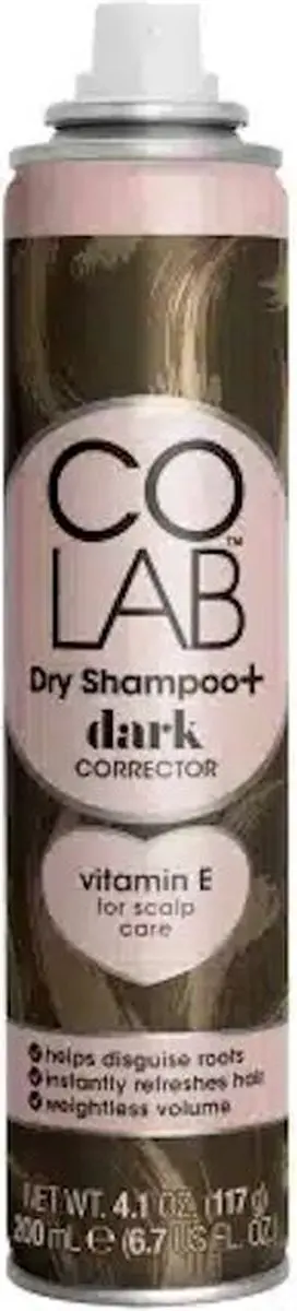 Colab Dry Shampoo + Dark Corrector 200ml - Bruin