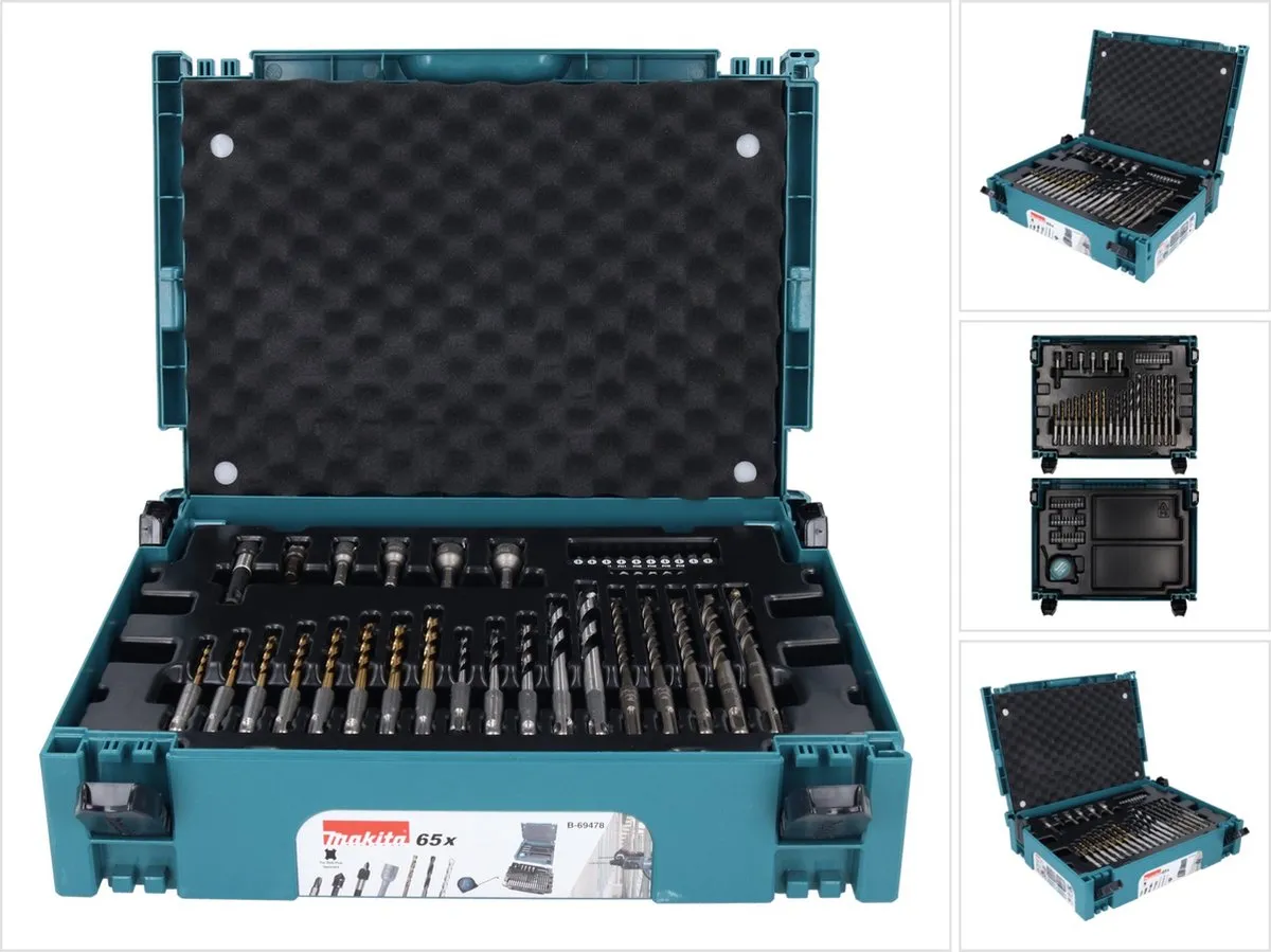 Makita B-69478 Boor- en Schroefbitset 65-delig