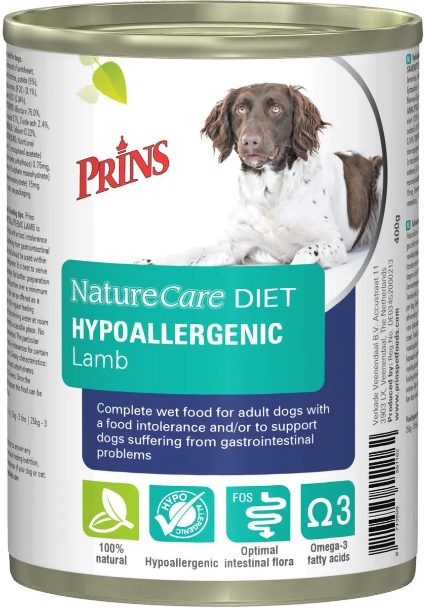 Prins NatureCare Hypoallergene Hondendroogvoer Lams 375g