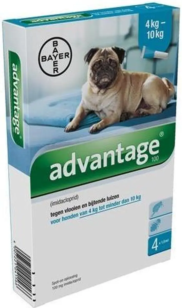 Advantage Anti Vlooienmiddel 400 - 4 Pipetten - 40 kg - afbeelding 6 van 6