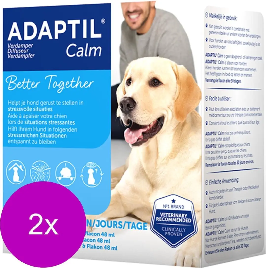 Adaptil Calm Verdamper Hond - 2x48ml Vulling