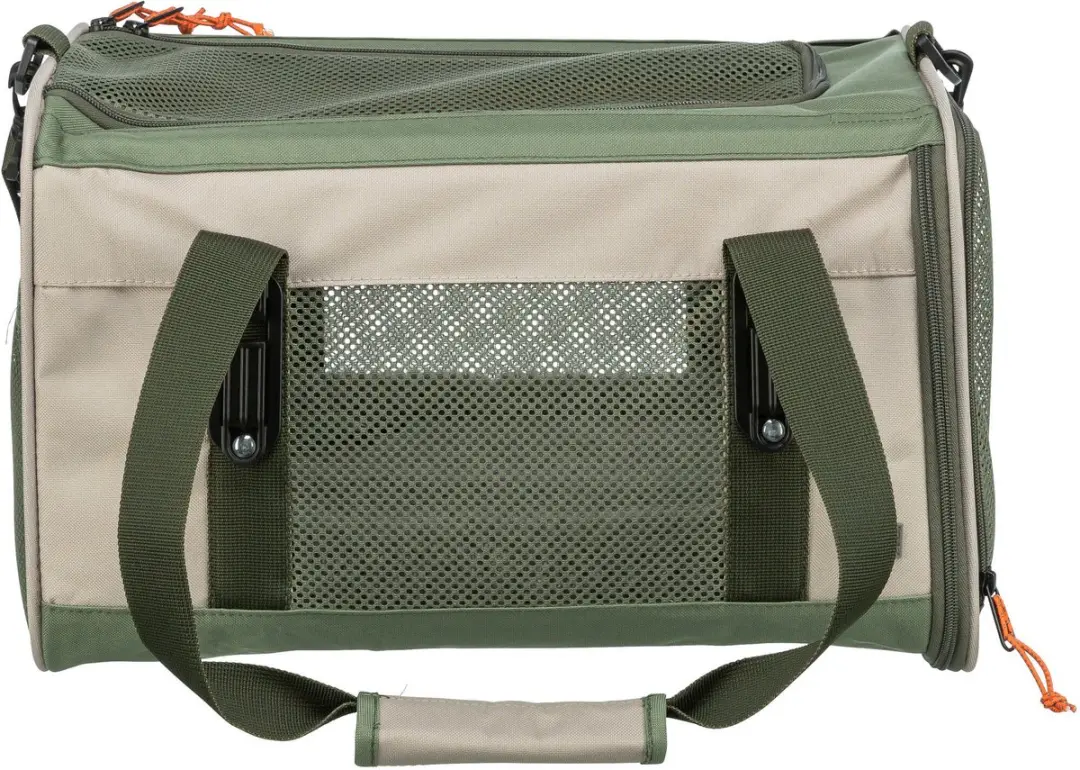 Trixie Marlon Tas - Maximaal 7 kg - Beige/Olijfgroen - afbeelding 6 van 6
