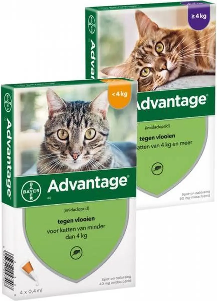 Advantage Anti Vlooienmiddel 4x0,8ml