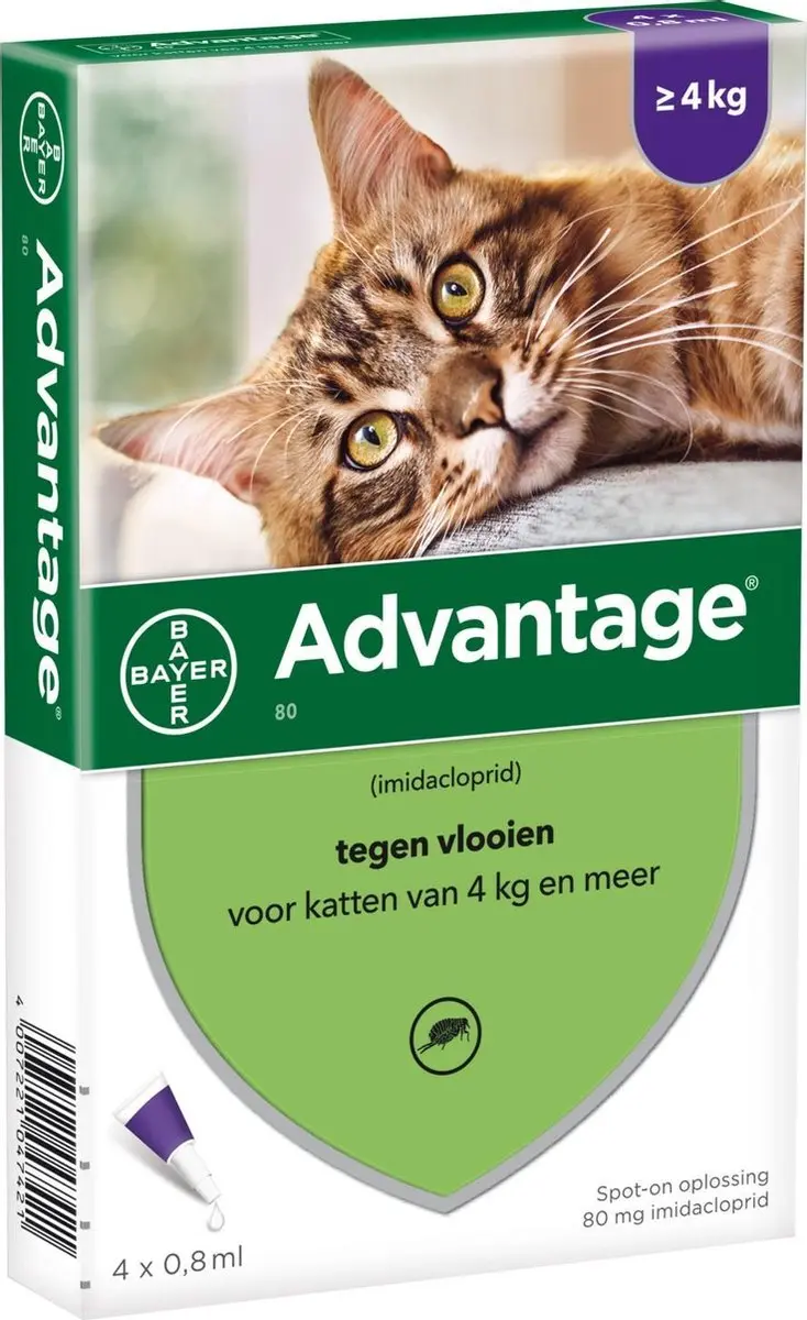 Advantage Anti Vlooienmiddel 4x0,8ml