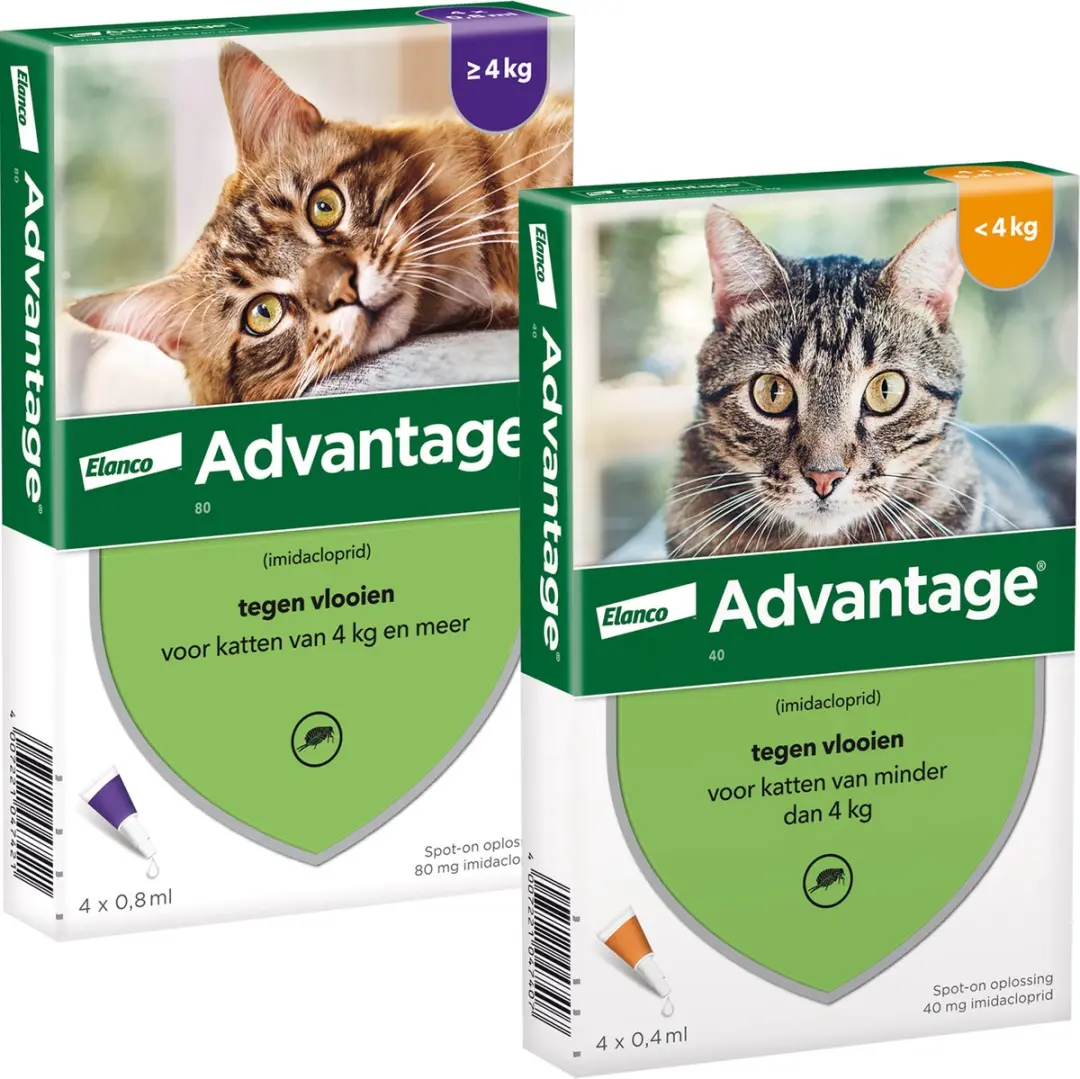 Advantage 40 Tegen Vlooien - 4x0,4ml