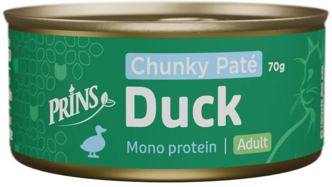 Prins Chunky Paté Eend Kattenvoer 70g