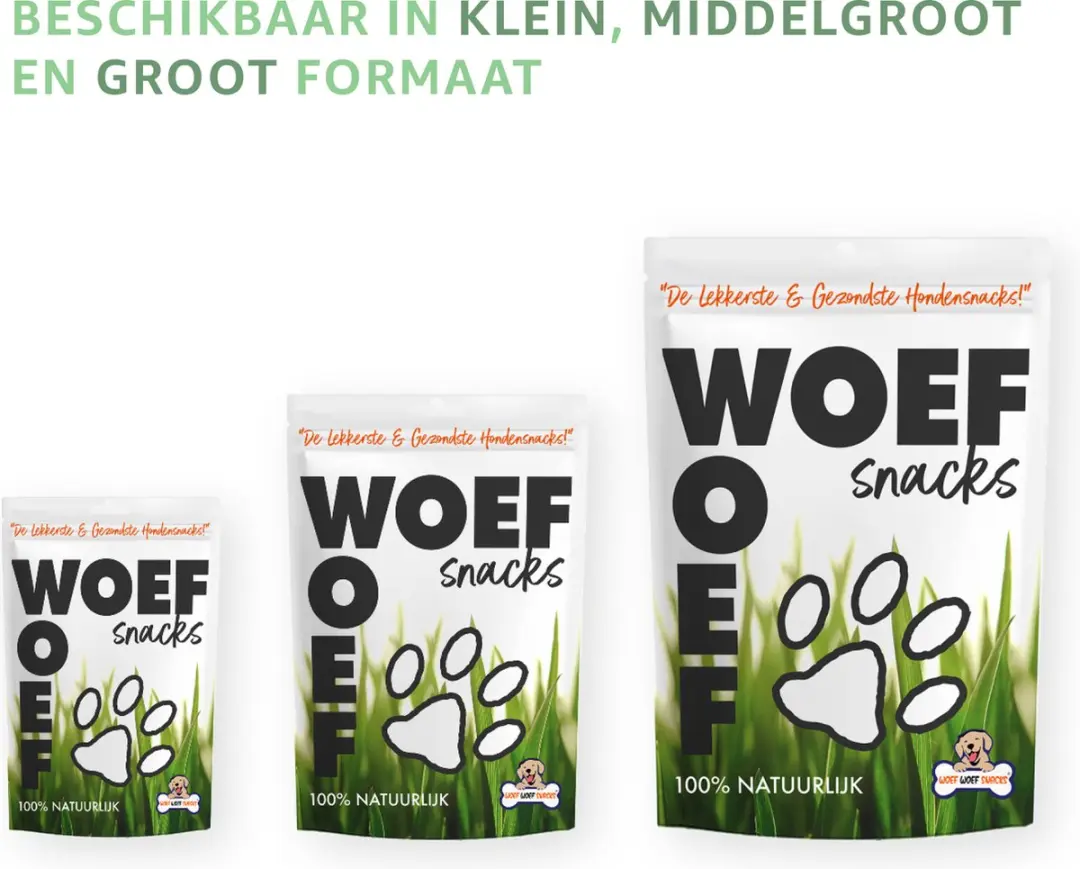 Woef Woef Snacks Kip Trainers 1.00KG - 1300 Stuks
