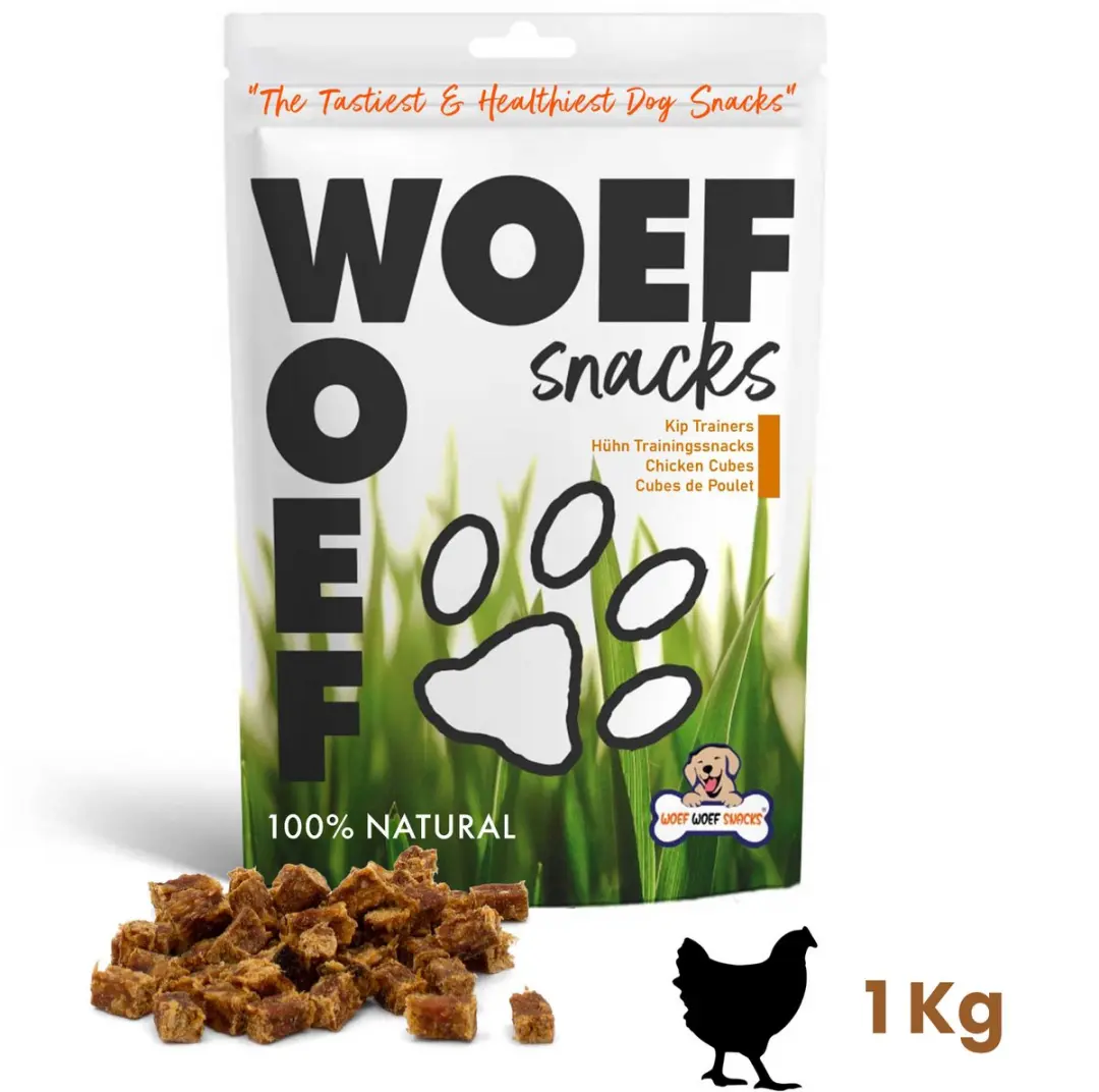 Woef Woef Snacks Kip Trainers 1.00KG