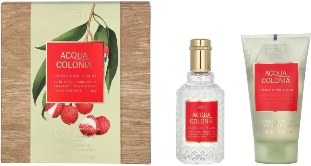 4711 Acqua Colonia Lychee & White Mint Geschenkset - 50ml + 75ml