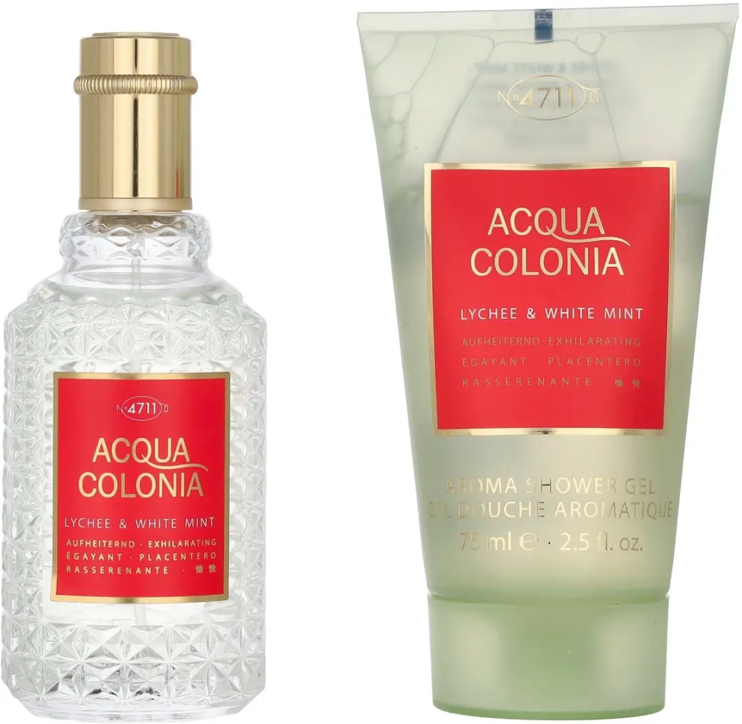 4711 Acqua Colonia Lychee & White Mint Geschenkset - 50ml + 75ml