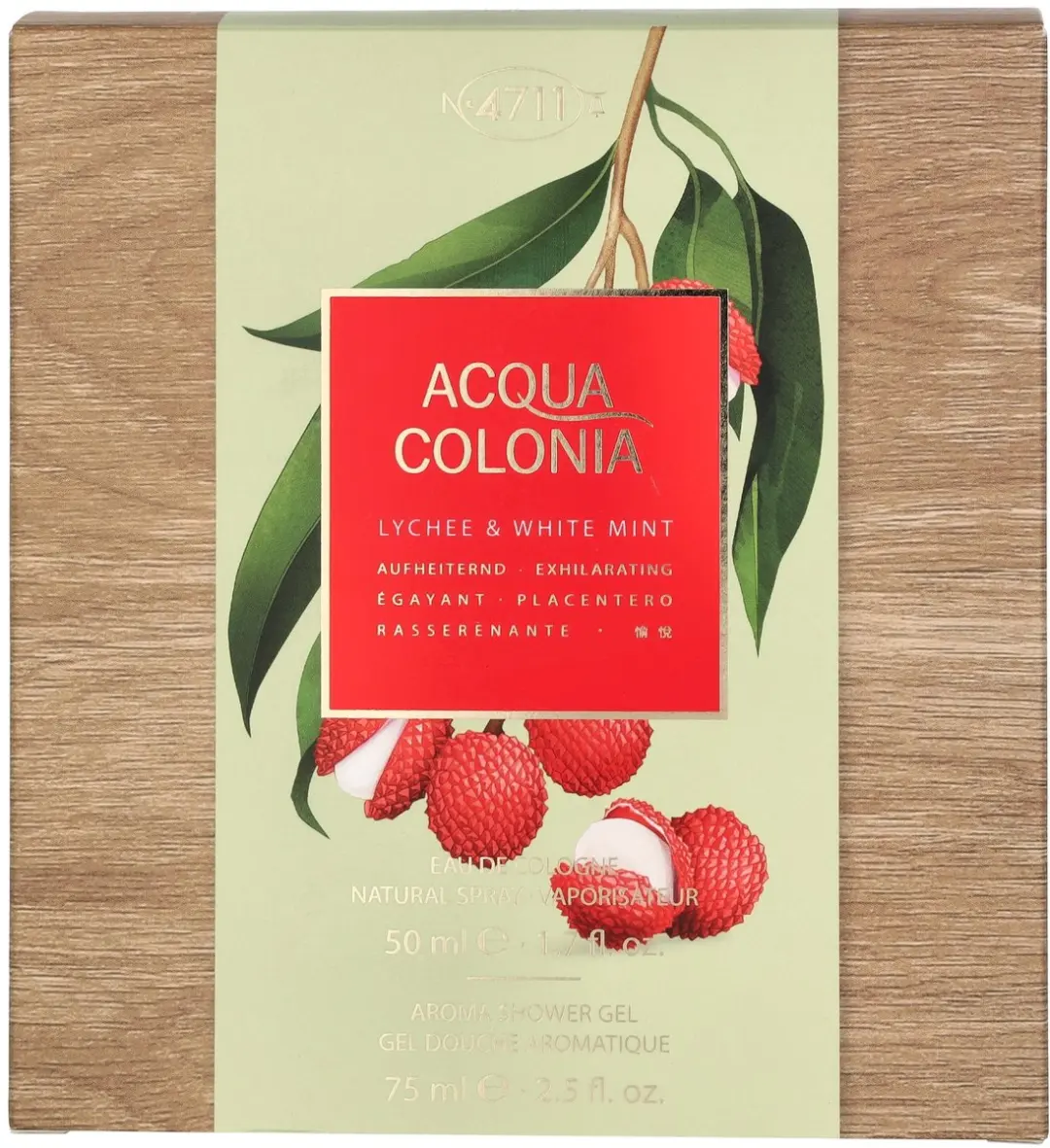 4711 Acqua Colonia Lychee & White Mint Geschenkset - 50ml + 75ml