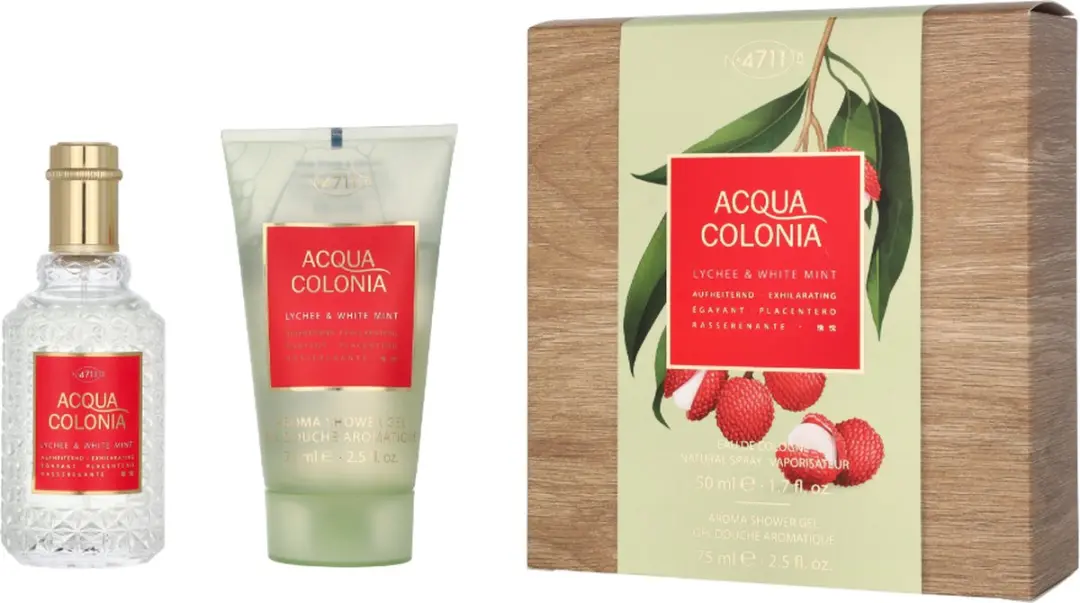 4711 Acqua Colonia Lychee & White Mint Geschenkset - 50ml + 75ml