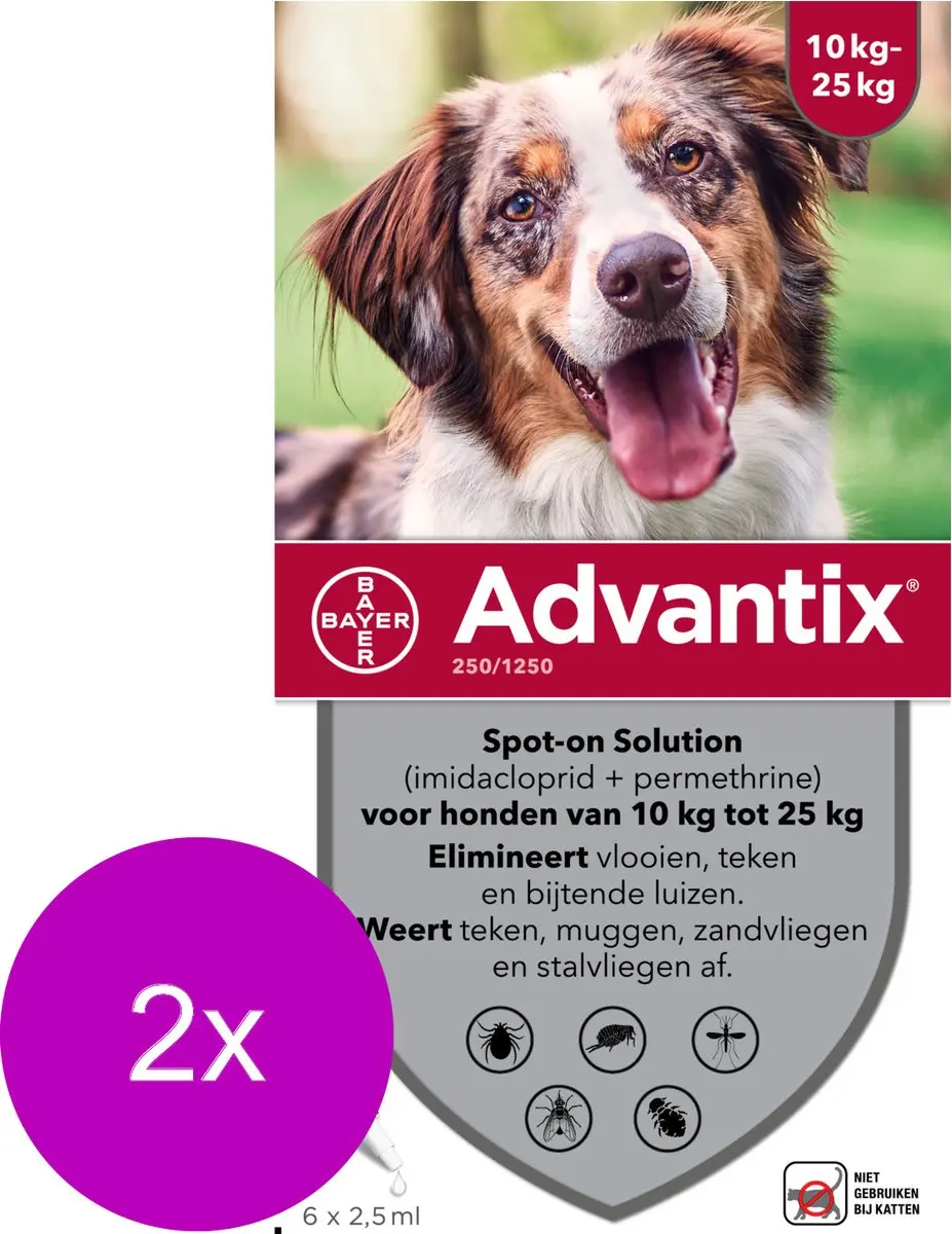 Advantix Vlooien & Teken Pipetten M