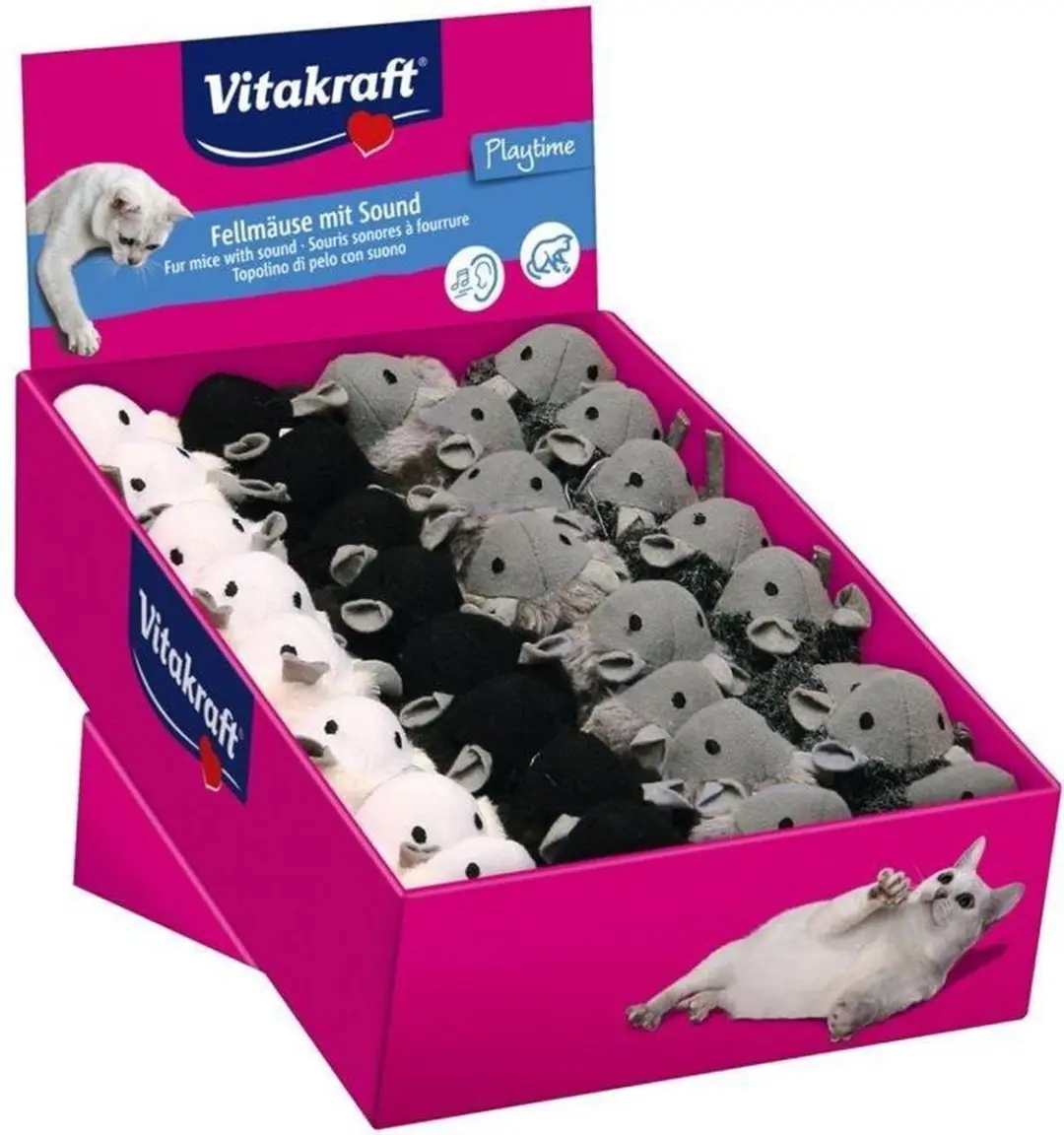 Vitakraft Speelgoedmuis met Geluid