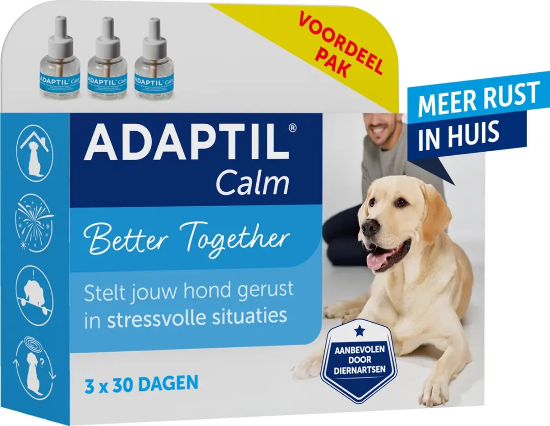 Adaptil Calm Navulling 3x48ml - Antistress voor Honden