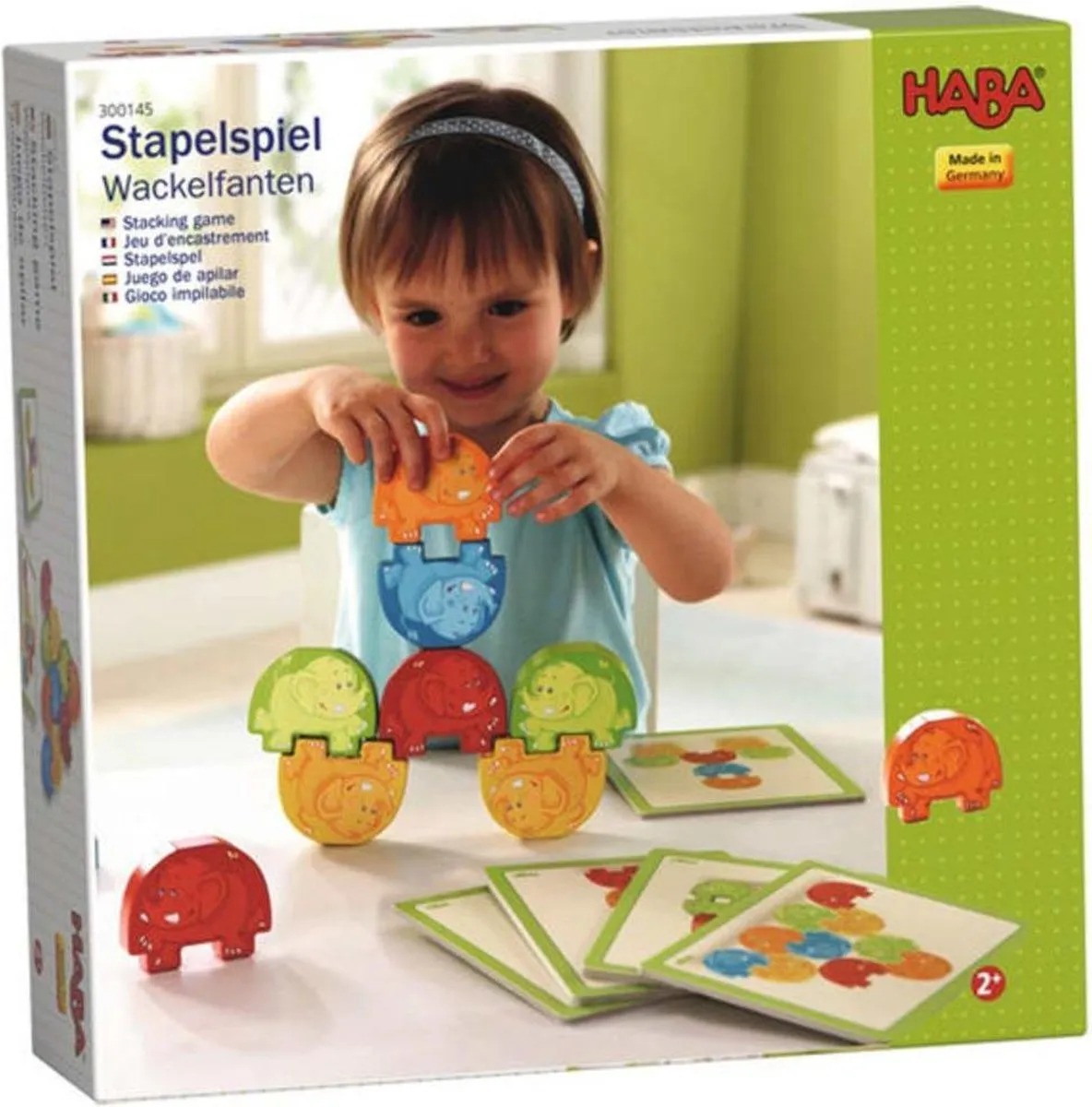 Haba Stapelspel Waggelfanten - 15 Stuks - Multicolor