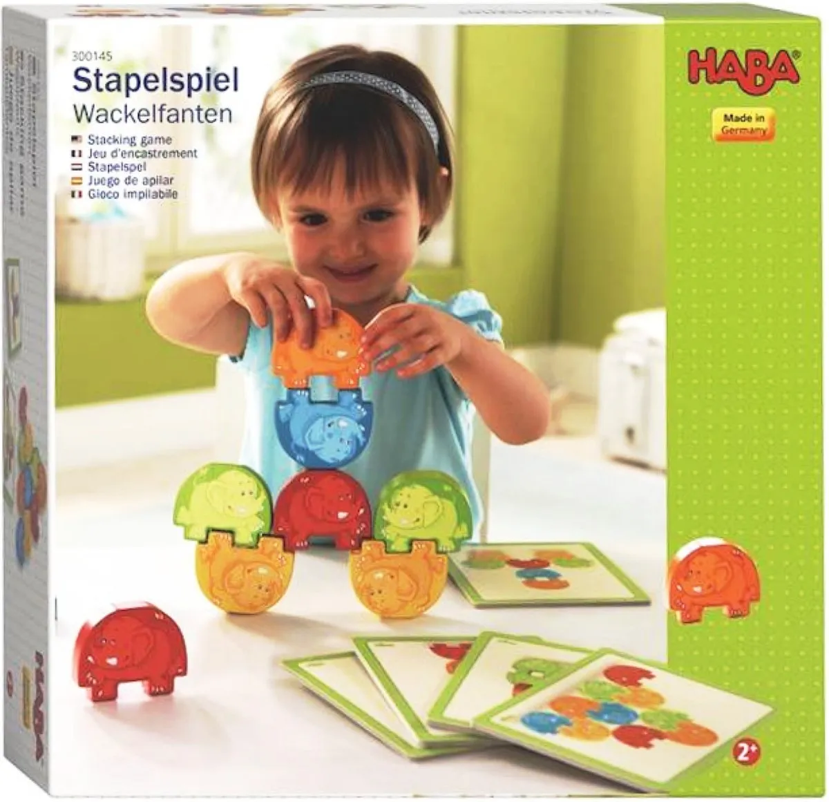 Haba Stapelspel Waggelfanten - 15 Stuks - Multicolor