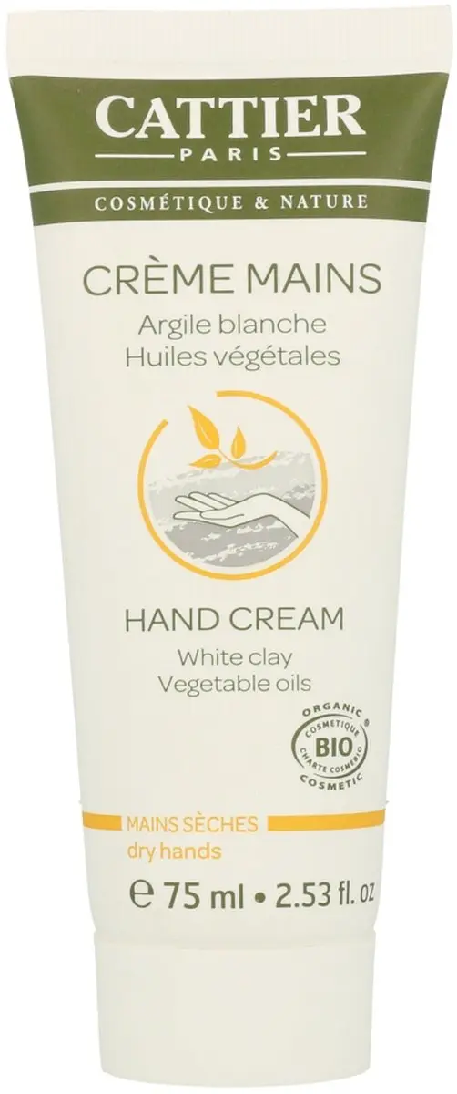 Cattier Handcreme Witte Klei 75ml