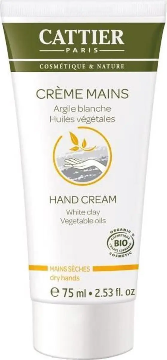 Cattier Handcreme Witte Klei 75ml