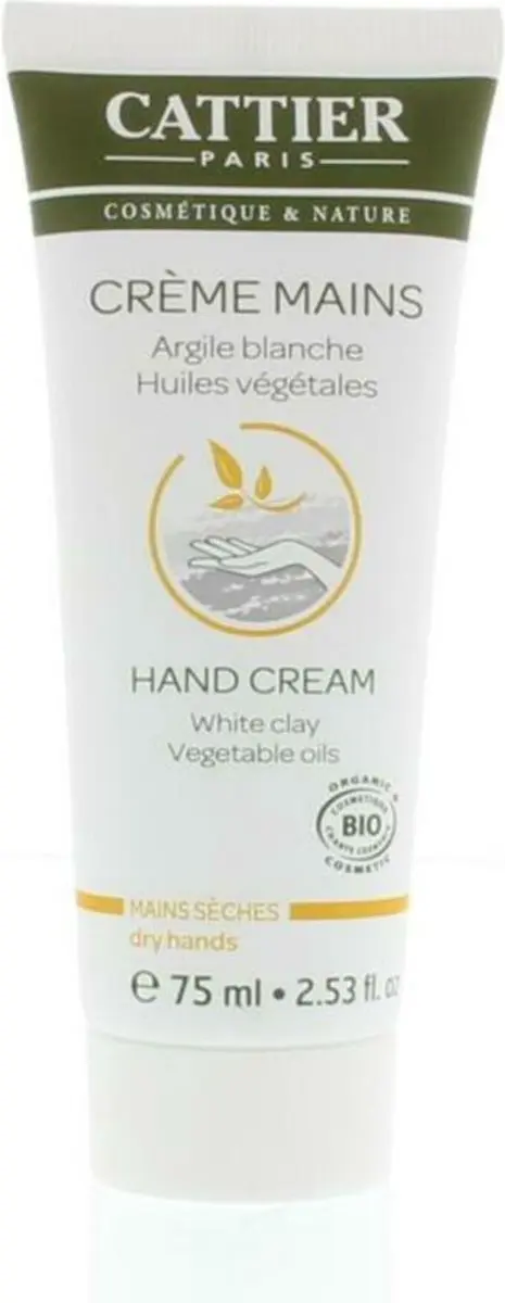 Cattier Handcreme Witte Klei 75ml