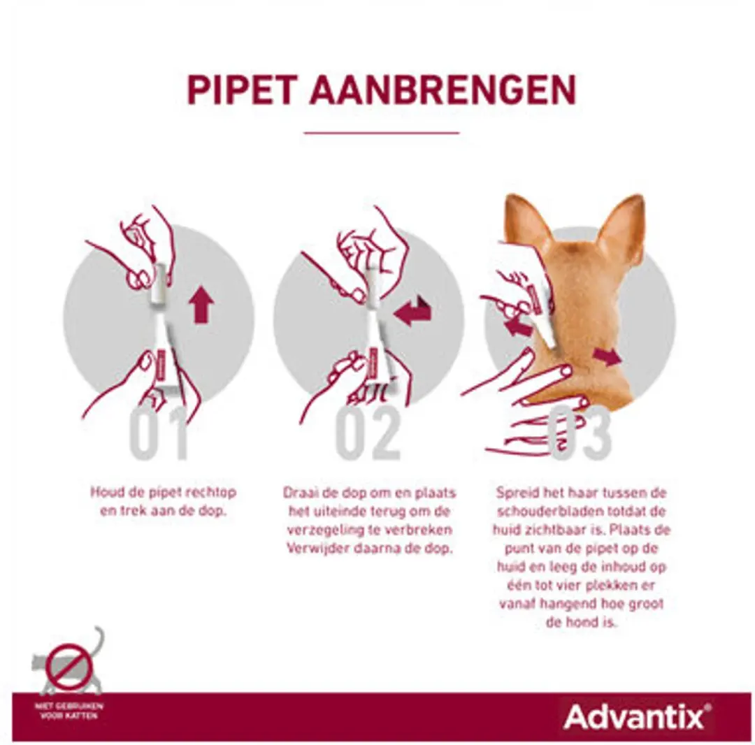 Advantix Spot On 40/200 Anti Vlooienmiddel Hond - 6 Pipetten - afbeelding 6 van 6
