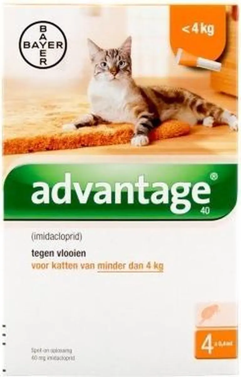 Advantage Kat Pipet 4 Stuks