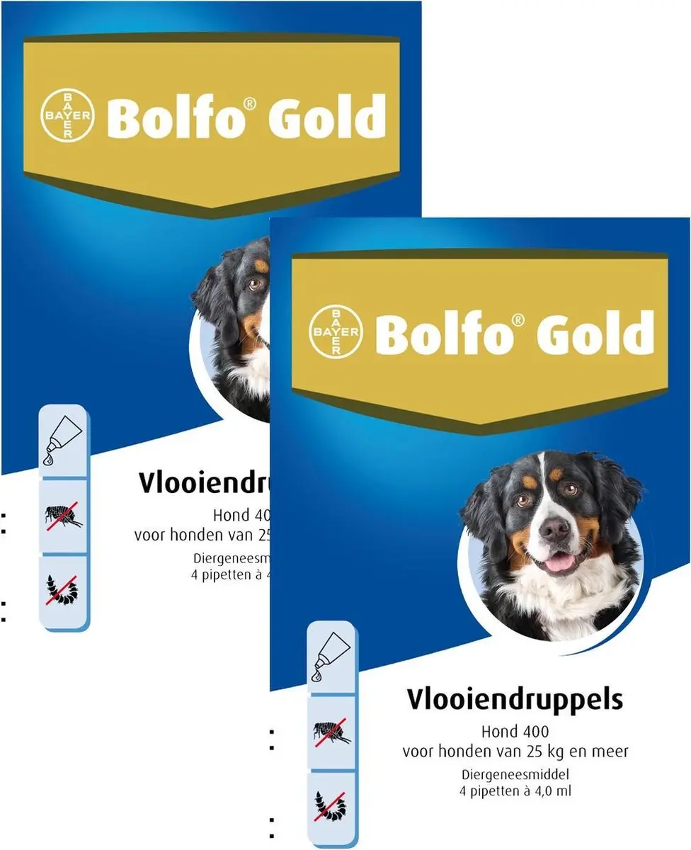 Bolfo Gold Hond Anti-vlooienmiddel 20 Stuks (2x4)